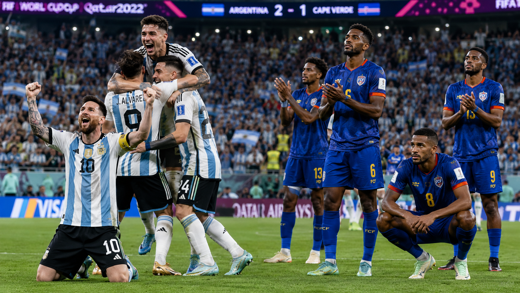 Argentina Reach Round of 16 After Nervy Win as Canada Face Morocco in World Cup Clash